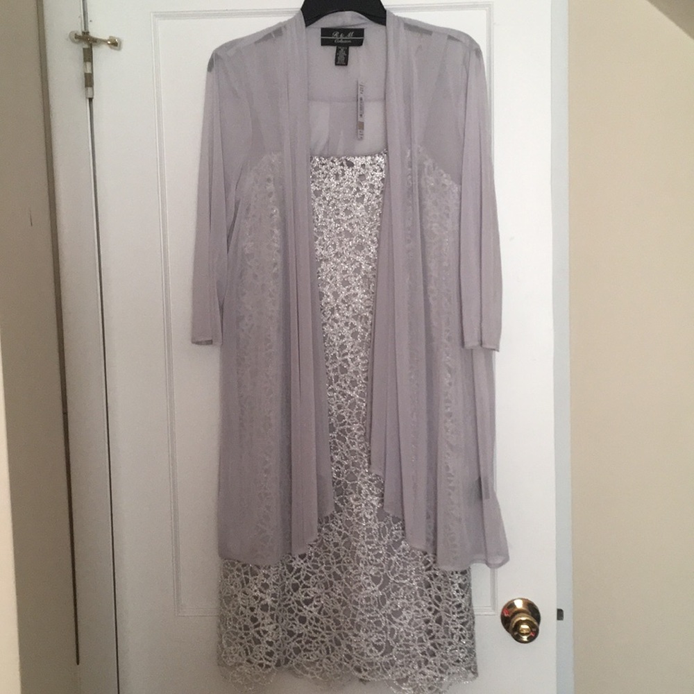 Silver dress, 2 piece